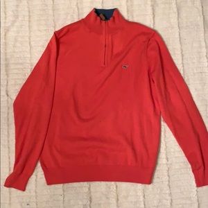 Vineyard Vine Men’s 3/4 Zip Small New Coral